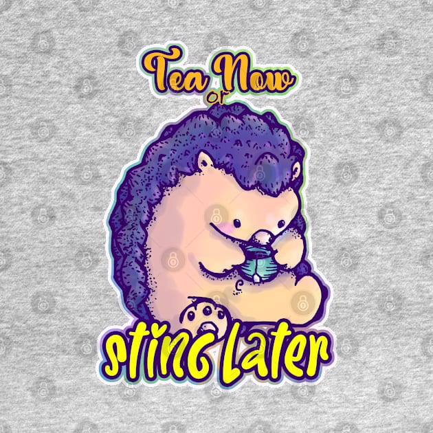 Tea Time Hedgehog by Sutilmente